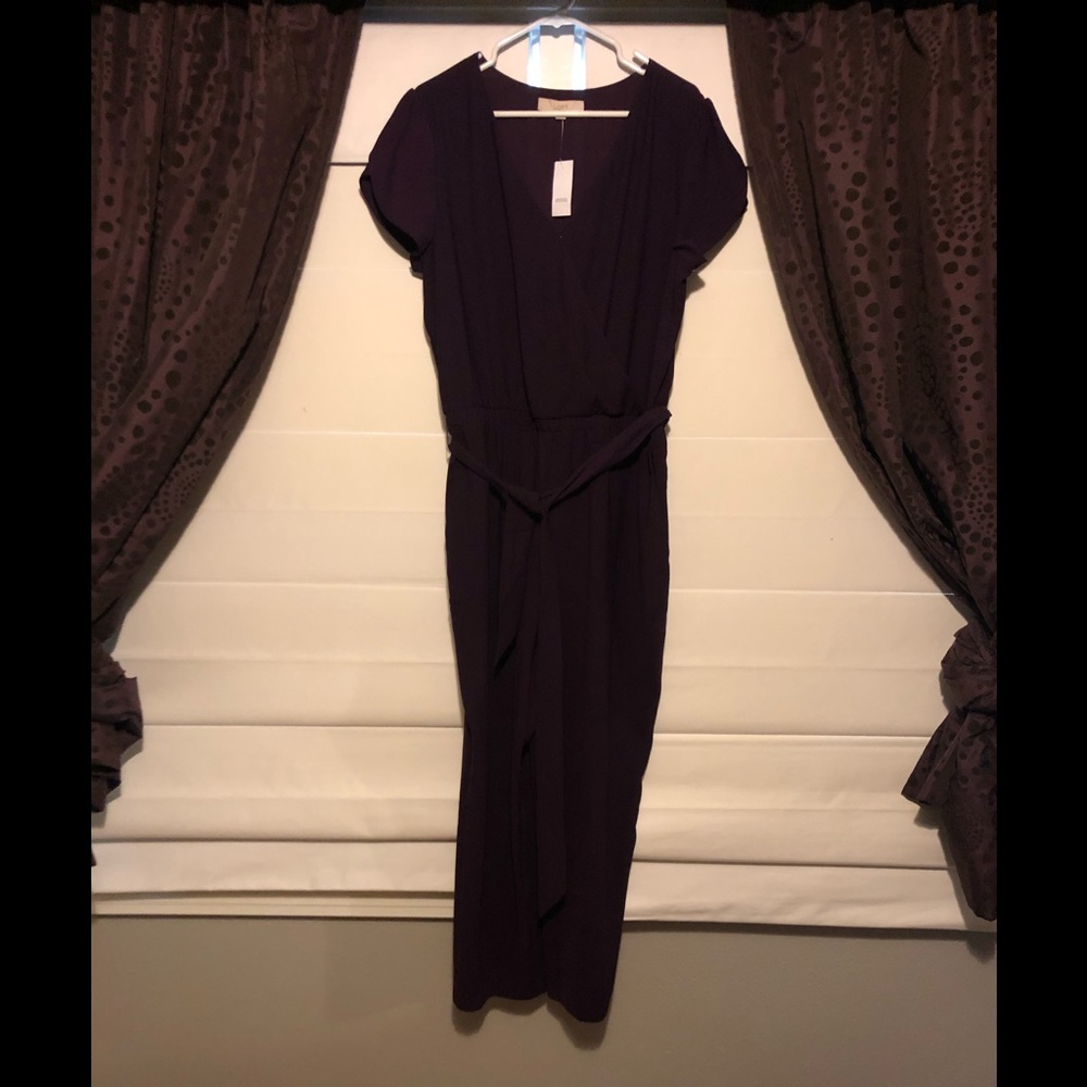Deep plum romper